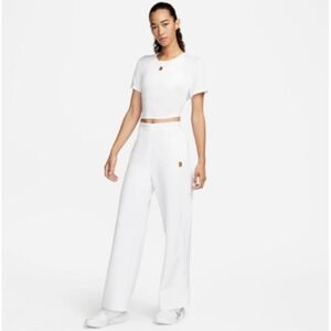 Nike Court Dri-FIT Heritage Tennis Pants White DX1129-100 Size XL NEW w TAGS‎